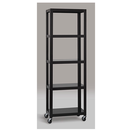 Space Solutions SOHO Mobile Bookcase, 72" H, Black 21752