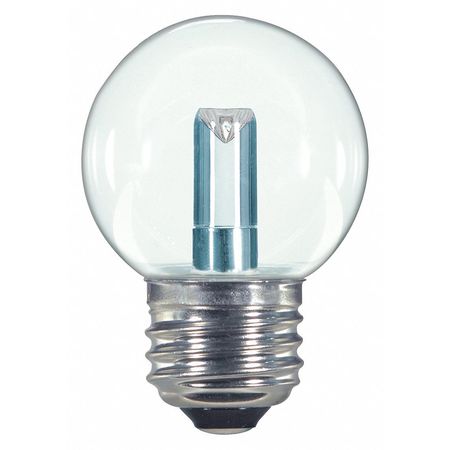 Satco Bulb, LED, 1.4W, 120V, G16 1/2, Base E26, 27K, Bulb Color Temp.: 2700K S9158
