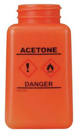 MENDA Graduated Acetone Bottle, 6 oz., Orange 35734