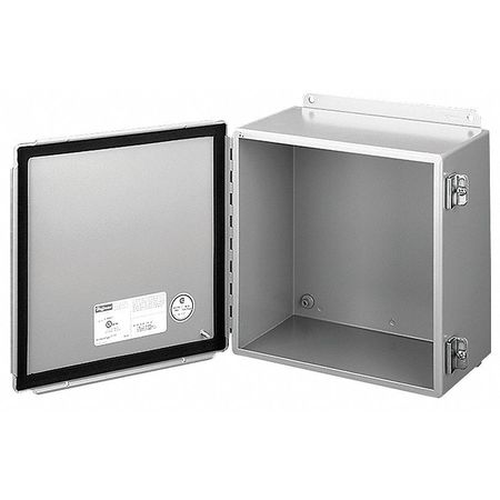 NVENT HOFFMAN Carbon Steel Enclosure, 8 in H, 6 in W, 6 in D, NEMA 12; 13, Non Hinged Clamp A8066CH