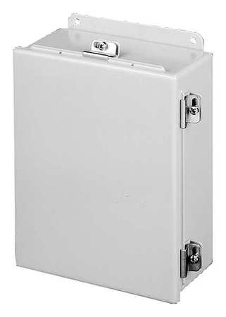 NVENT HOFFMAN Carbon Steel Enclosure, 4 in H, 4 in W, 3 in D, 12, 13, 4, Hinged A404CHNF