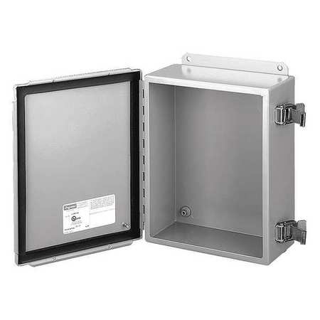 NVENT HOFFMAN 304 Stainless Steel Enclosure, 8 in H, 6 in W, 4 in D, 12, 3R, 4, 4X, Lift Off A8064NFSS