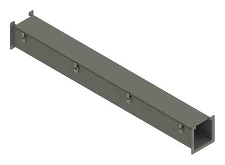 NVENT HOFFMAN Lay-In Wireway, 5 ft., 6inWx6inH, Steel F66L60
