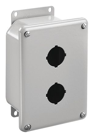NVENT HOFFMAN Pushbutton Enclosure, 3.50 in. H, Steel ED2PB