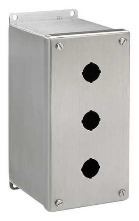NVENT HOFFMAN Pushbutton Enclosure, 8.00 in. H, 304 SS E2PBXSS