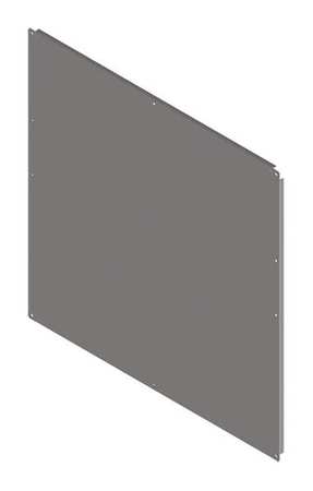NVENT HOFFMAN Interior Panel, Panel Accessory, 10 Gangs, Steel A72P60