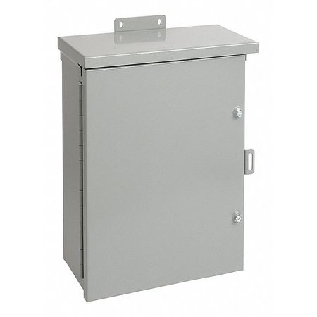 NVENT HOFFMAN Carbon Steel Enclosure, 16 in H, 16 in W, 6 in D, 3R, Hinged A16R166HCR