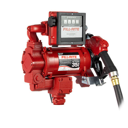 Fill-Rite Fuel Transfer Pump, 115/230V AC, 35 gpm Max. Flow Rate , 3/4 HP, Cast Iron FR311VB