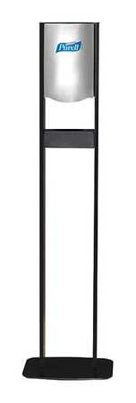 Purell Dispenser, Floor Stand, 1200mL, Black/Chrome 2456-DS