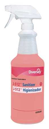 Diversey 32 oz. Clear, Plastic Trigger Spray Bottle, 12 Pack D03920