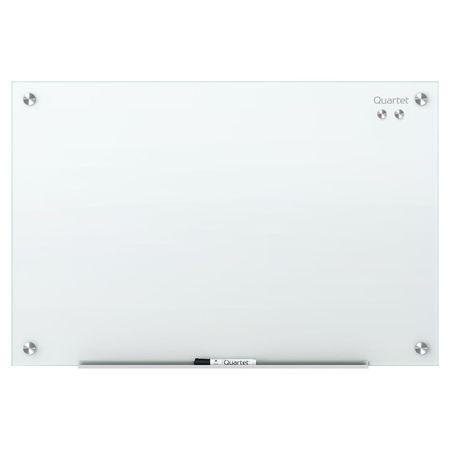 Quartet 48"x96" Magnetic Glass Whiteboard, Gloss G9648W-AB