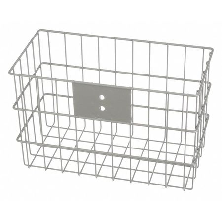 Marlin Steel Wire Products Gray Rectangular Storage Basket, Steel 00-02035005-04