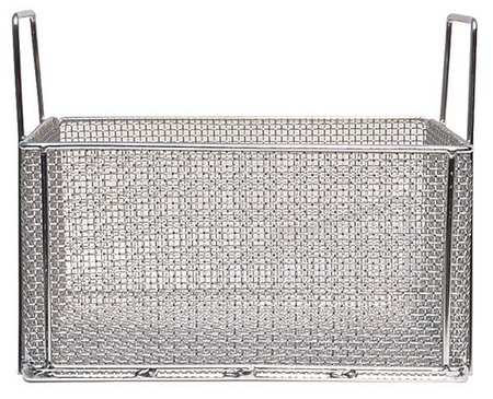 MARLIN STEEL WIRE PRODUCTS Silver Rectangular Parts Washing Basket, Stainless Steel 00-103A-31