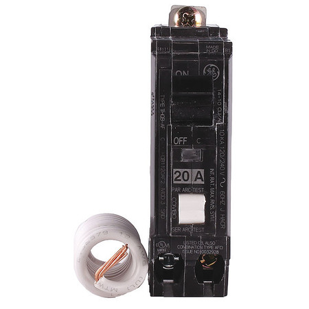 Ge Molded Case Circuit Breaker, THQL Series 20A, 1 Pole, 120/240V AC THQL1120AF2