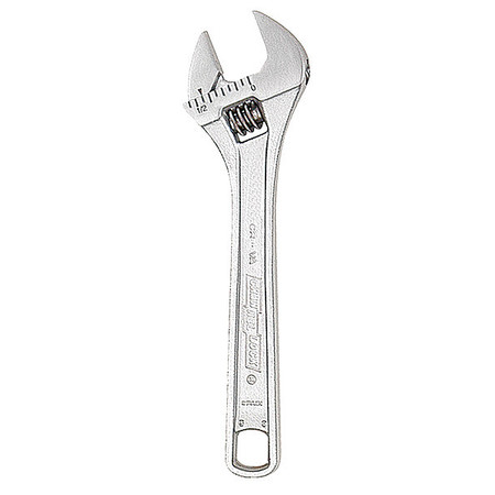 Channellock Adj. Wrench, 4", 1/2" Cap., Chrome 804