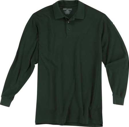 Utility Long Sleeve Polo,L,LE Green