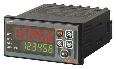 Autonics LED Counter/Timer, Digital6, AC DC Power CT6Y-1P2