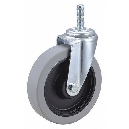 ZORO SELECT Swivel Stem Caster, Polyurthn, 5 in, 300 lb 32J895