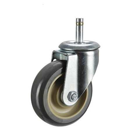 ZORO SELECT Swivel Stem Caster, Polyurthn, 4 in, 275 lb P12S-UP040D-SG1