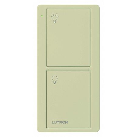 LUTRON Wireless Remote Control, 2 Buttons, Ivory PJ2-2B-GIV-L01