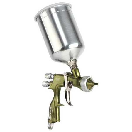 BINKS HVLP Spray Gun, Medium, Gravity, 30 oz. 2466-14HV-32SG