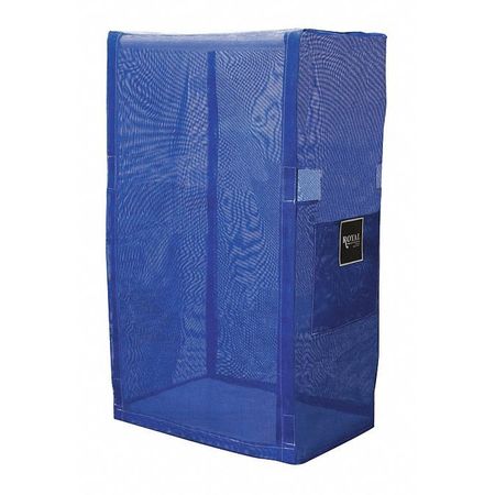 ROYAL BASKET TRUCKS Repl Cover, 42", 2 Shlf, Blue Mesh R42-BBX-L2N