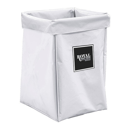 ROYAL BASKET TRUCKS X-Frame Bag, 6 Bushel, White Vinyl G06-WWX-XBN