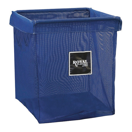 ROYAL BASKET TRUCKS X-Frame Bag, 8 Bushel, Blue Mesh G08-BBX-XMN