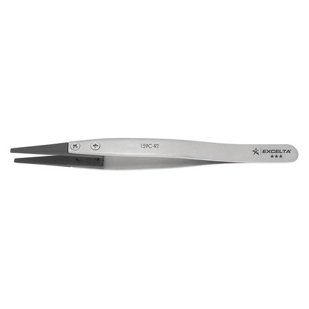 Excelta Tweezer Carbofib Str Repl 2mm Soft Point 159C-RT