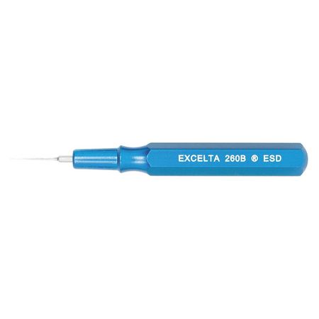 EXCELTA Spatula 2-1/2 In Metal Handle Blue .015 260B-ESD