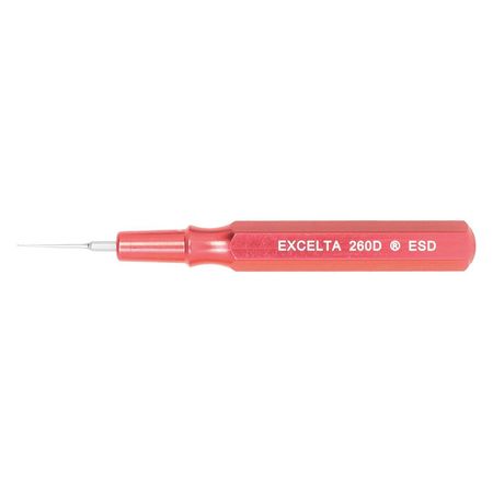 EXCELTA Spatula 2-1/2 In Metal Handle Red .025 260D-ESD