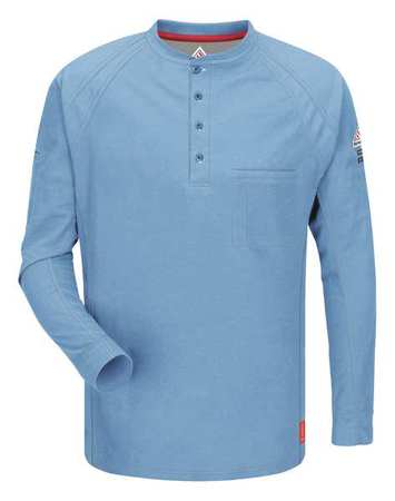 VF IMAGEWEAR FR Polo Shirt, Bl, XL, Long, Button QT20BL LN XL