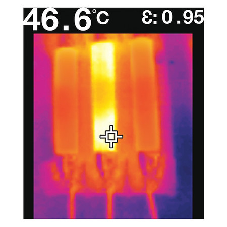 Flir Infrared Visual Thermometer, 2.0 in TFT Color LCD, -13 Degrees  to 716 Degrees F TG165