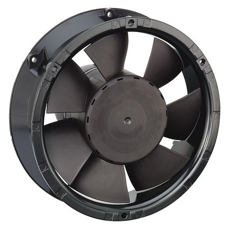 EBM-PAPST Wet-Location Round Axial Fan, Round, 24V DC, 1 Phase, 194 cfm 6224NMU