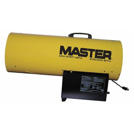 MASTER Forced Air Heater, Liquid Propane, 375,000 BtuH, 1,500 cfm, 13 in Wx MH-375T-GFA
