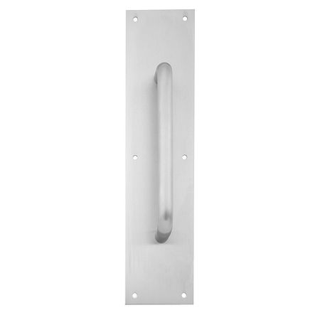 IVES Door Pull Plate, Stainless Steel, 16"L x 4"W, 1.5" Proj. 8302-8 US32D 4X16