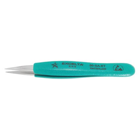EXCELTA Tweezer, Strong, 5 in. L, SS 00-SA-ET
