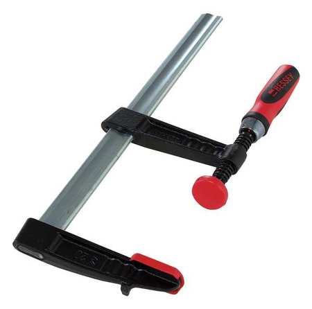 BESSEY 12 in Bar Clamp, Composite Plastic Handle and 4 in Throat Depth TG4.012+2K