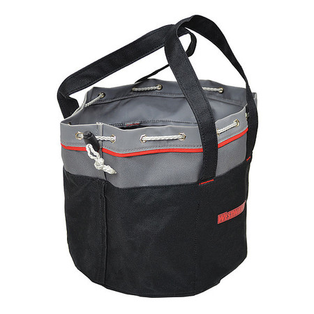 Westward Bucket Bag, Black/Gray, Canvas, 0 Pockets 32PJ52