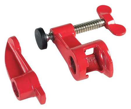 Bessey Bar Clamp, Cast Iron Handle and 2 1/2 in Throat Depth PC-34DR