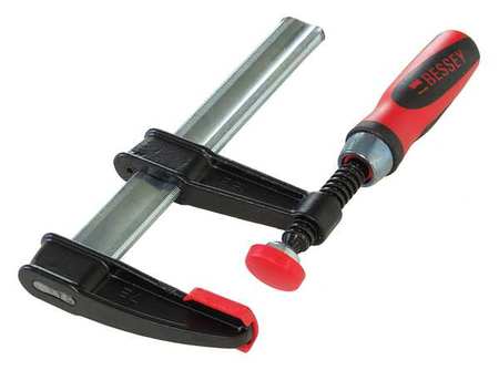 Bessey 6 in Bar Clamp, Composite Plastic Handle and 2 1/2 in Throat Depth TGJ2.506+2K