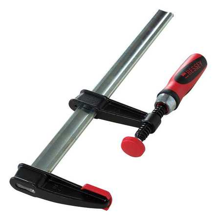 BESSEY 12 in Bar Clamp, Composite Plastic Handle and 2 1/2 in Throat Depth TGJ2.512+2K