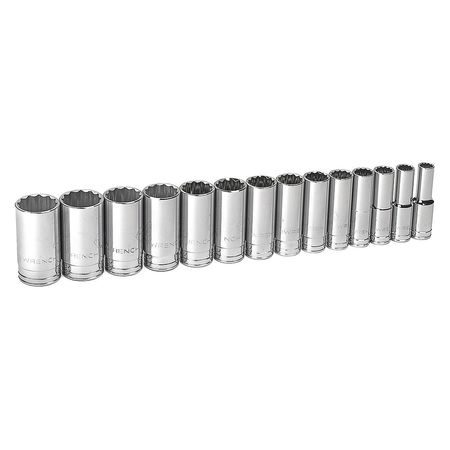 GEARWRENCH 14 Piece 1/2" Drive 12 Point Deep SAE Socket Set 80732