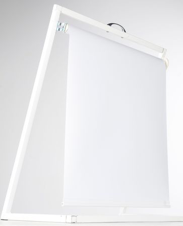 Halcyon Shades, White, Polyester/Aluminum, 60In W VINYL 60X60 WH