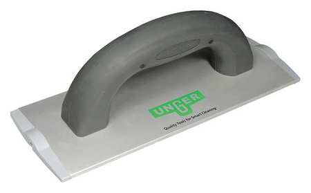 UNGER 8" Hook-and-Loop Pad Holder, Silver, Aluminum PHD20