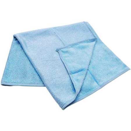 TOUGH GUY Microfiber Cloth Wipe 16" x 16", Blue, 24PK 32UV15
