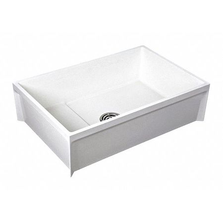 FIAT PRODUCTS 24" W x 36" L x 10" H, Molded Stone, Mop Basin MSB3624100