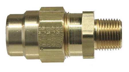 TRAMEC SLOAN Hose Connector, 225psi, 1/2Pipe, Brass 881212