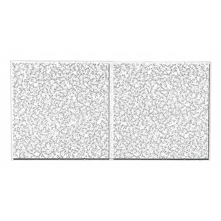 ARMSTRONG WORLD INDUSTRIES Cortega Ceiling Tile, 24 in W x 48 in L, Angled Tegular, 9/16 in Grid Size, 10 PK 2776B