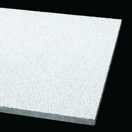 ARMSTRONG WORLD INDUSTRIES Tundra Ceiling Tile, 24 in W x 24 in L, Beveled Tegular, 15/16 in Grid Size, 12 PK 303A